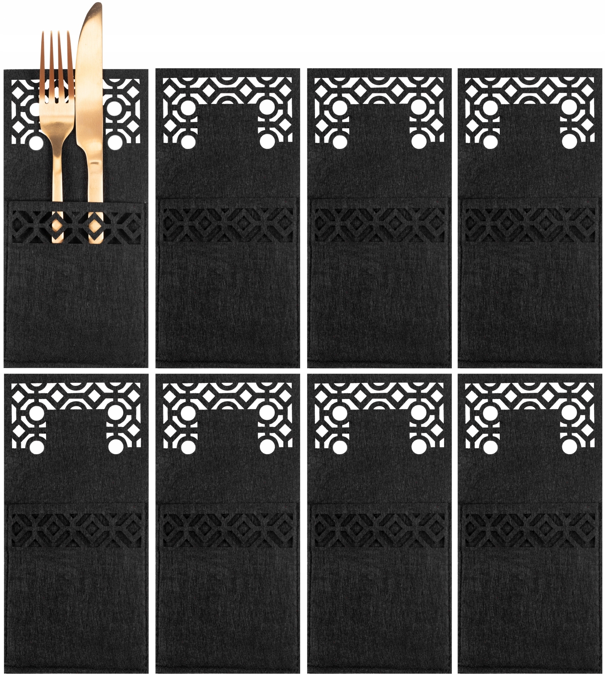 ETUI NA SZTUĆCE ŚWIĄTECZNE POKROWCE ŚWIĘTA 8 SZT