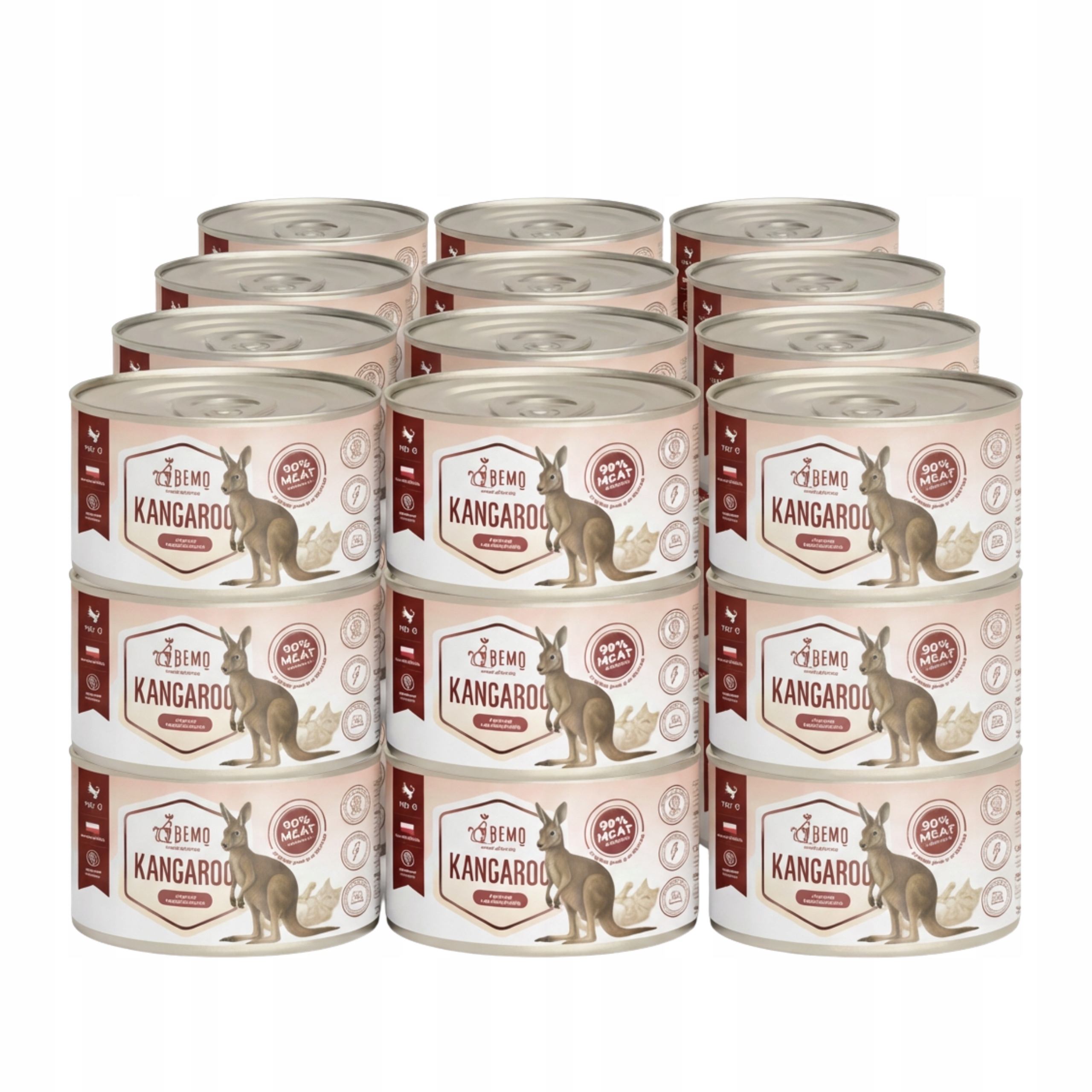 Levně Krmivo mokré pro kočky konzerva 36x185 Bemo Cat Kangaroo klokanka hypoalergenní