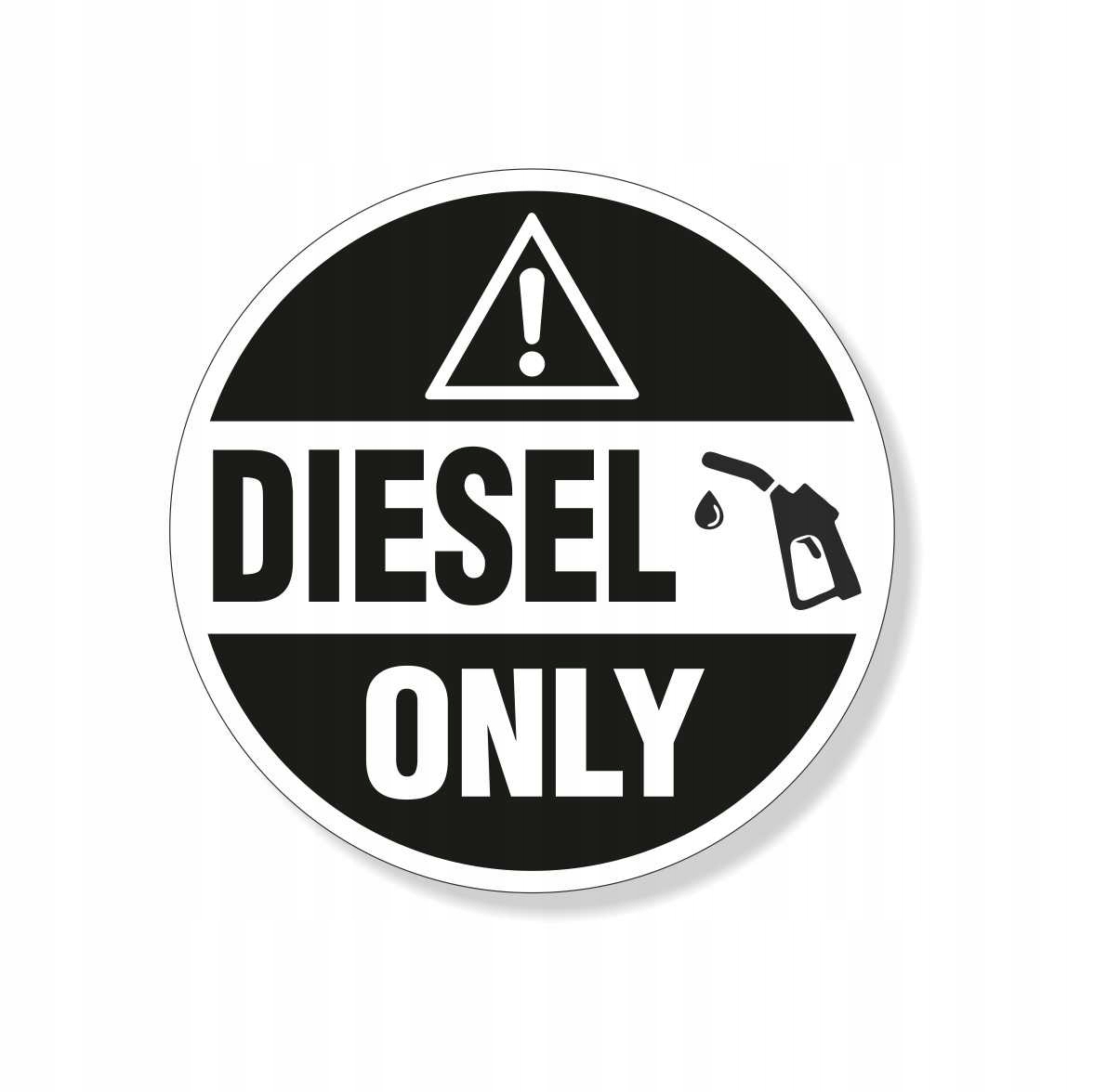 

Naklejka Oznaczenie Paliwa Fuel Diesel Only On