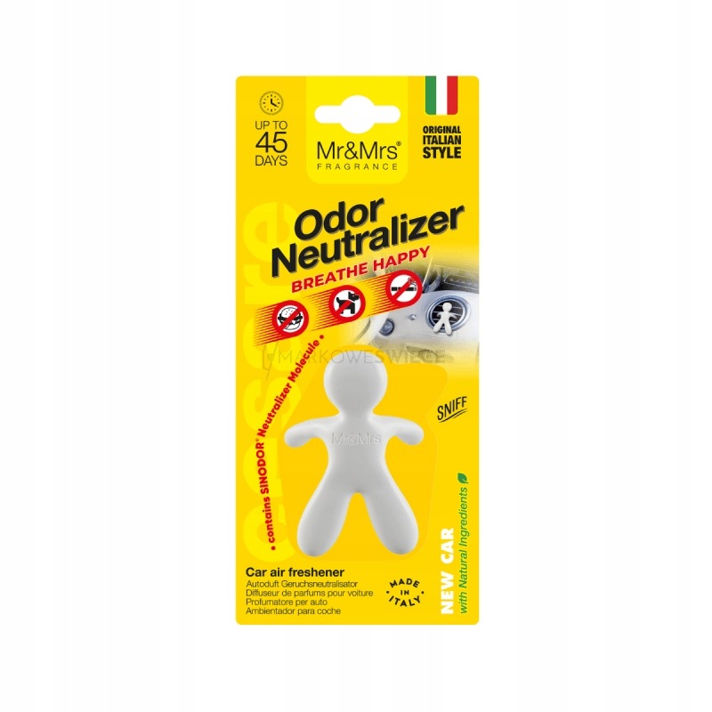 Mr & Mrs Fragrance Zapach do samochodu Cesare New Car Odor Neutralizator