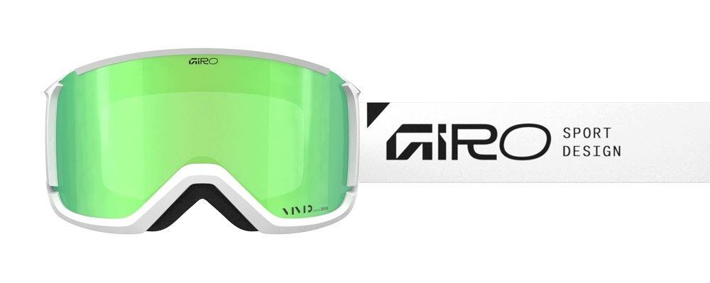 Gogle zimowe Giro Revolt White Stacked Szyba VIVID-Carl Zeiss Emerald
