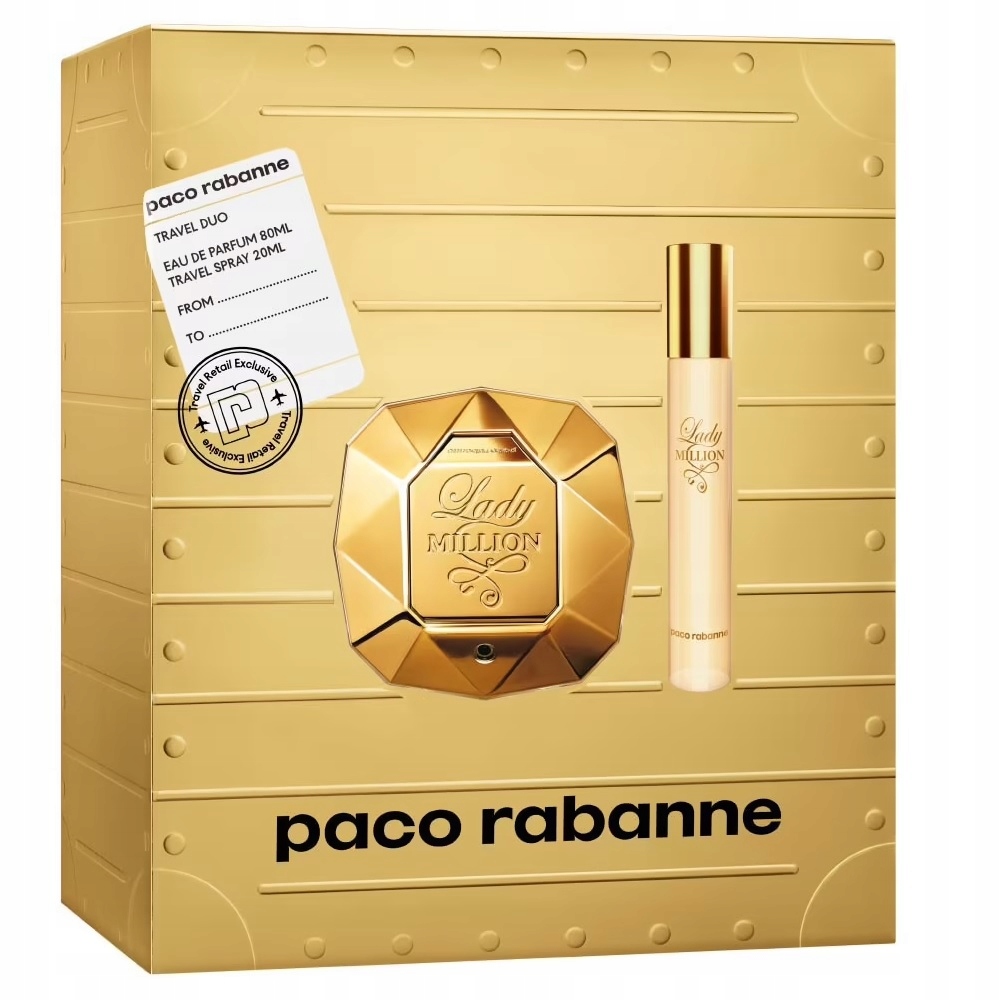 Paco Rabanne Lady Million sada Travel Duo edp.80 ml 20 ml