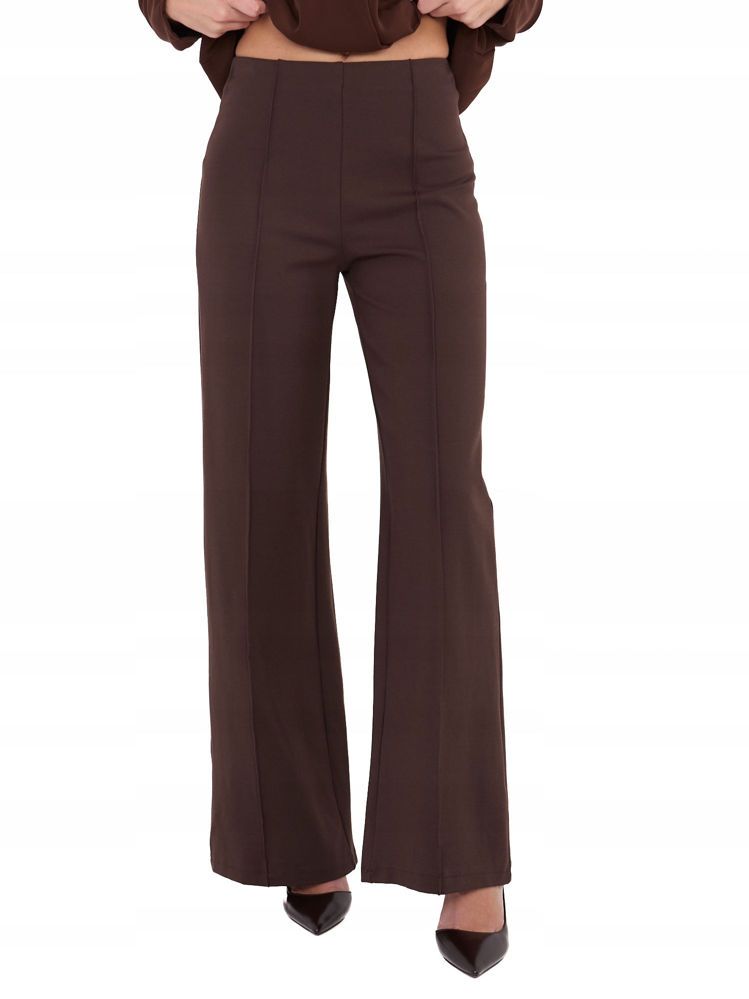 Spodnie Damskie Casualowe Wide Leg z szeroką nogawką