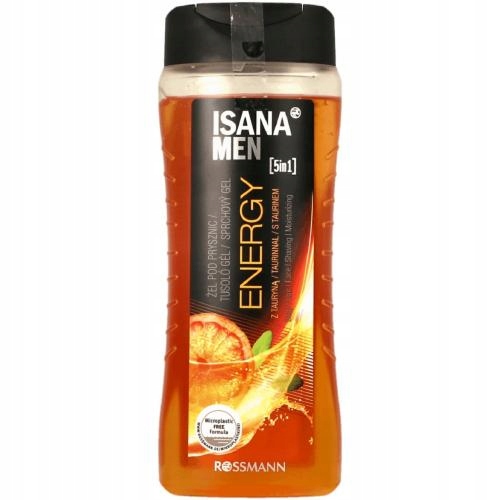 

Isana Men Żel pod prysznic z tauryną 5w1 Energy