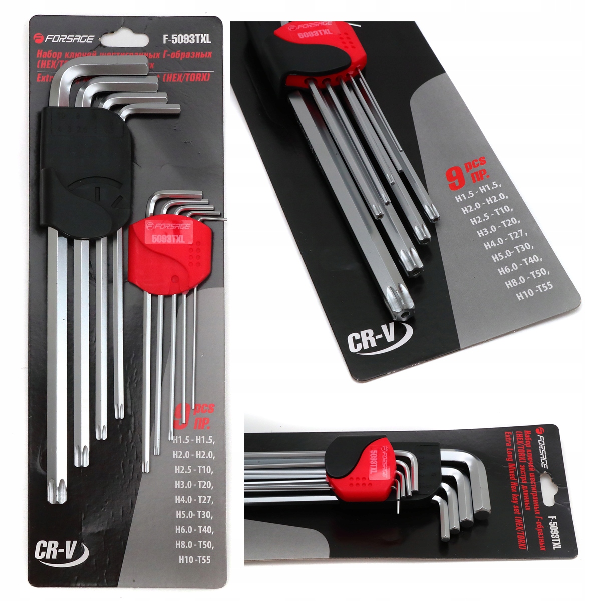 

Klucze Imbusowe 1,5 10 Klucze Torx Hex T10 T55
