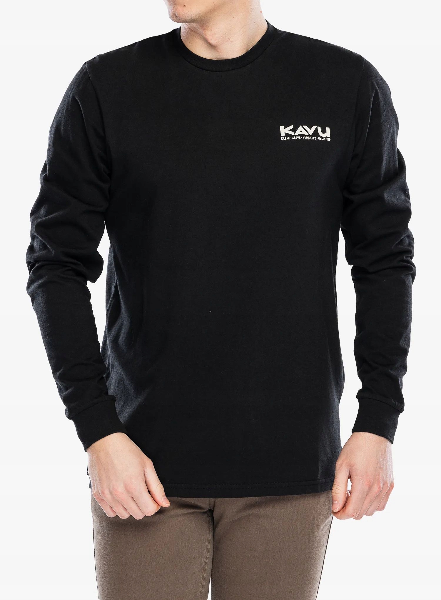 Tričko s dlouhým rukávem Kavu Ls Etch Art černá XL