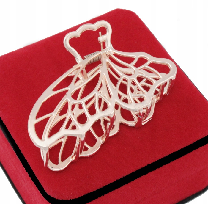 

Klamra Do Włosów Złota Kc Gold Metalowa Liść 8 CM