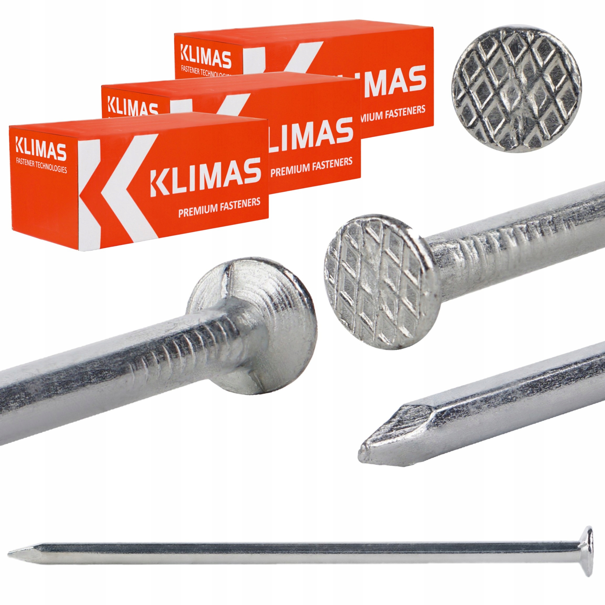 Stavebné klince 4,6 x 125 mm pozinkované 15 kg Klimas GBOC-46125