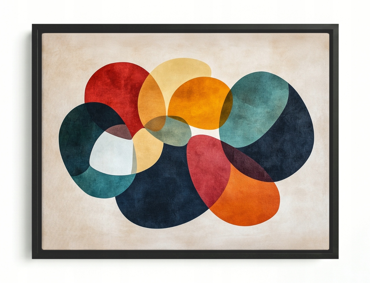 Obraz Rama American Box Abstrakce Mid-century Modern Bauhaus Retro 80x60