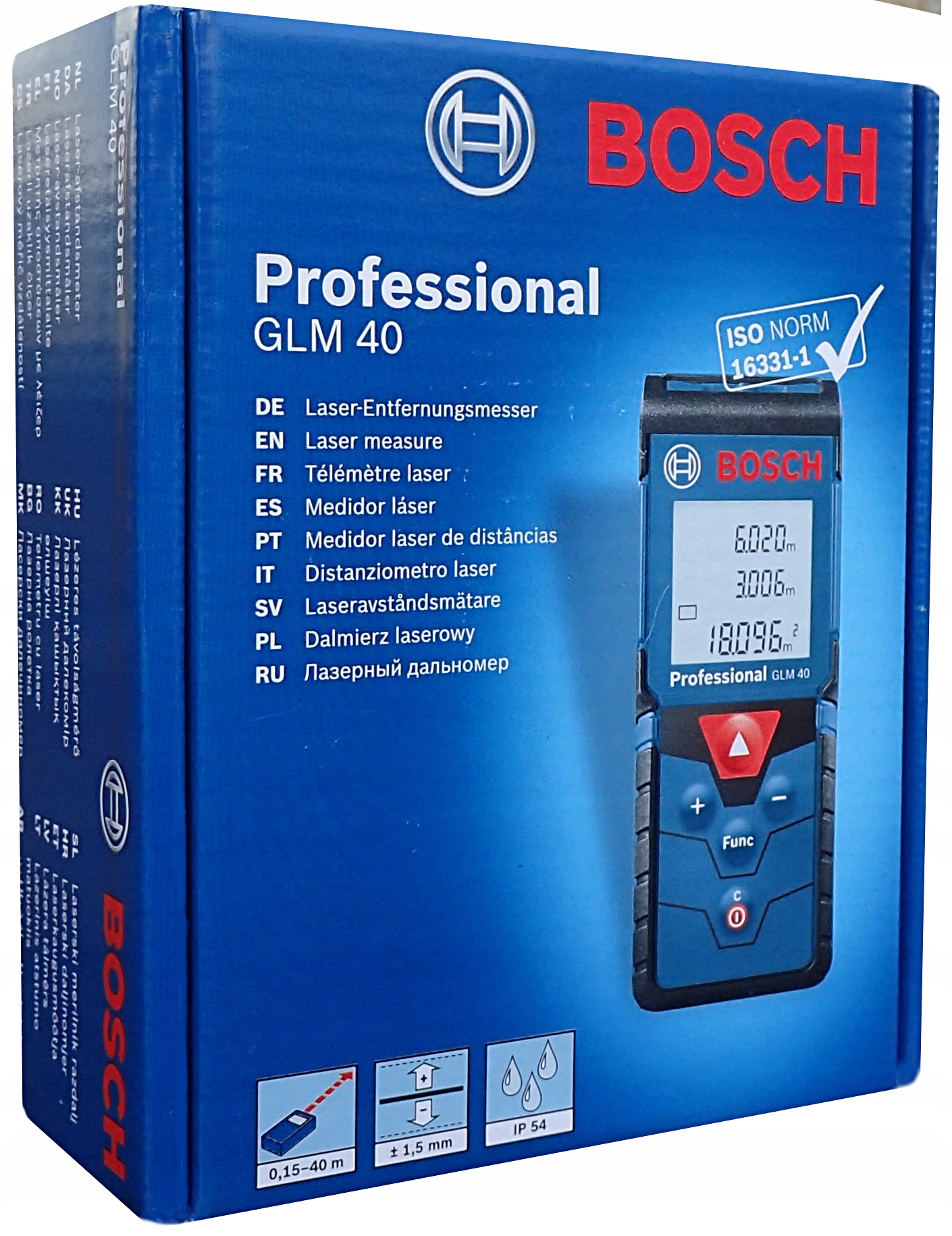 

Bosch Glm 40 Dalmierz laserowy 40m Miernik