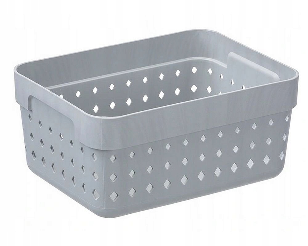 Koszyczek, pudło pojemnik SEOUL L Jasny szary