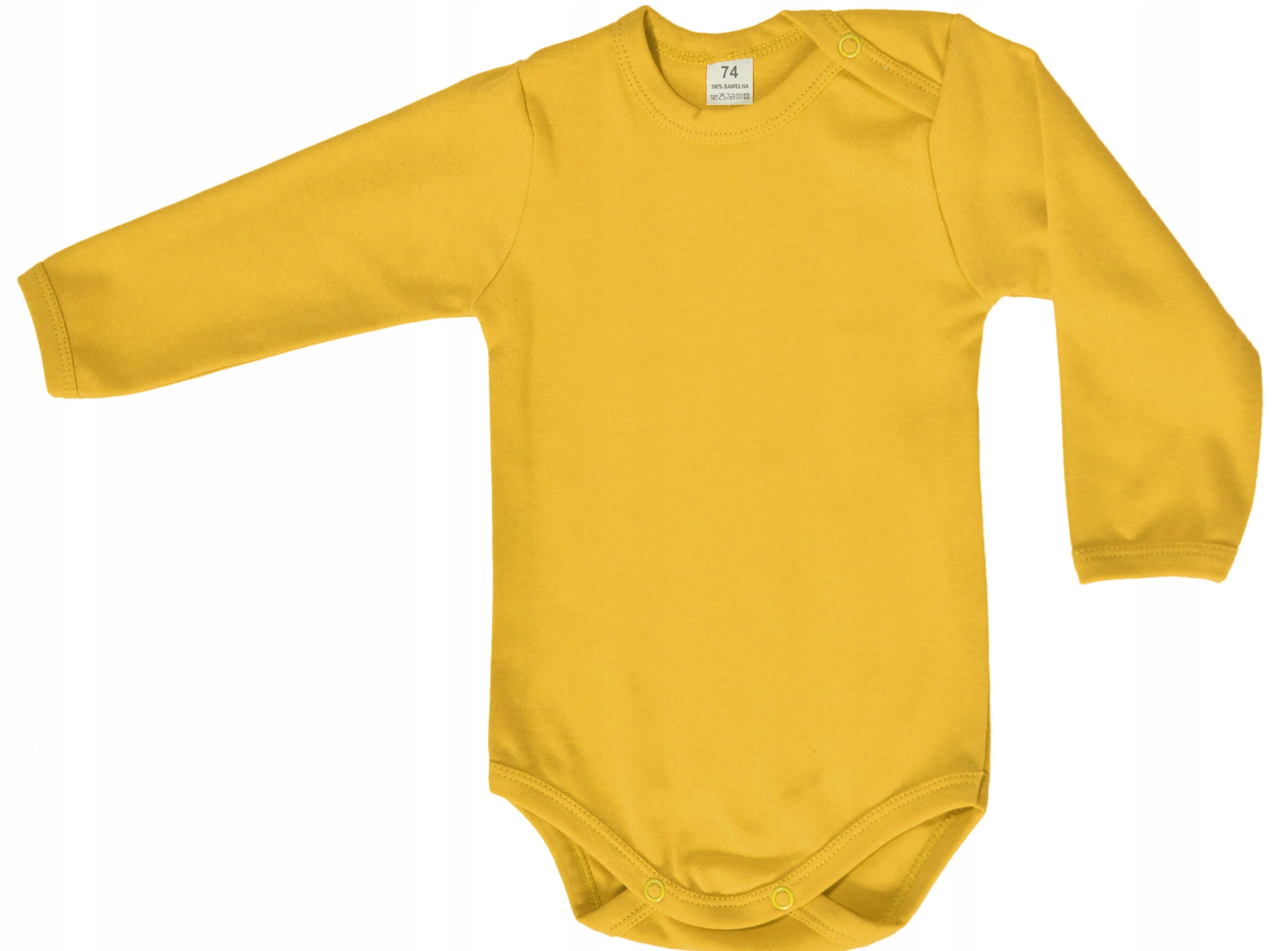 

Body Bawełna Musztarda Gładkie R92