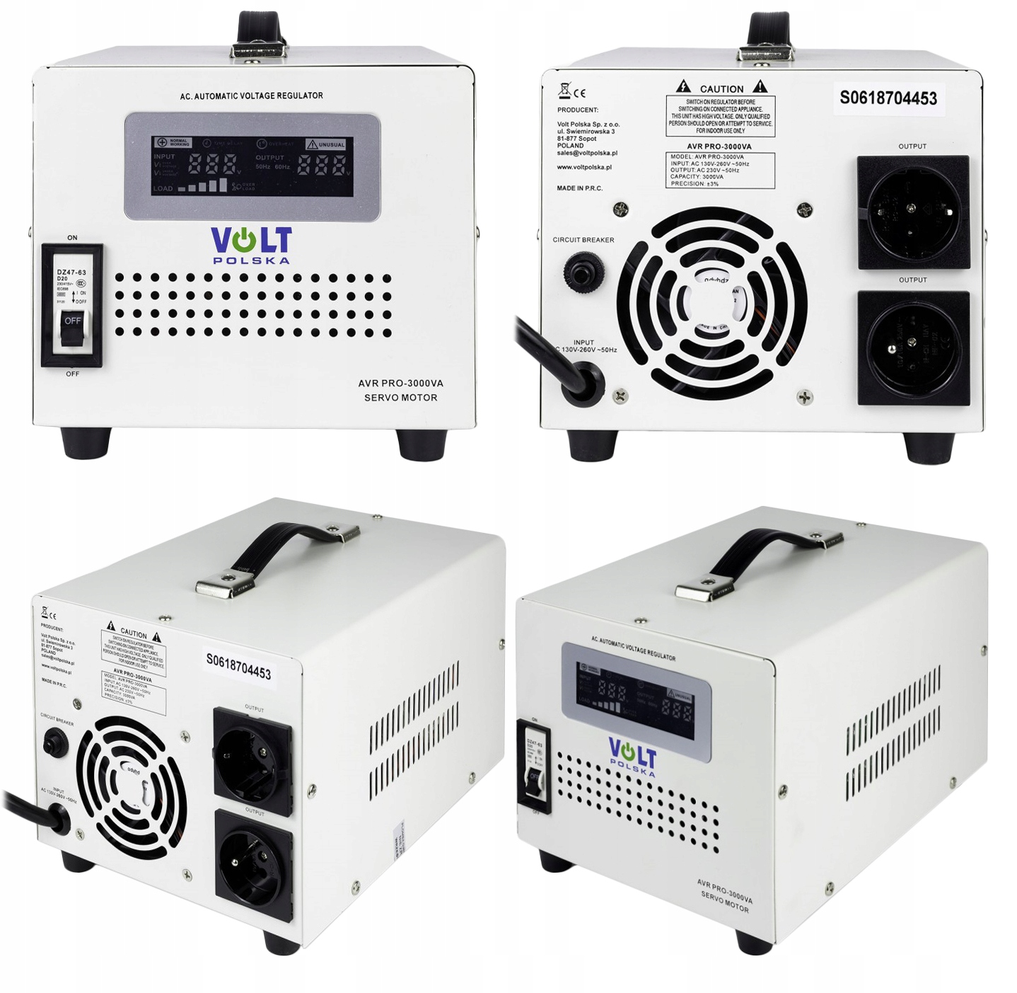 Stabilizator Napięcia Avr Pro 3000W 3% Precyzyjny Pod Agregat Fotowoltaikę