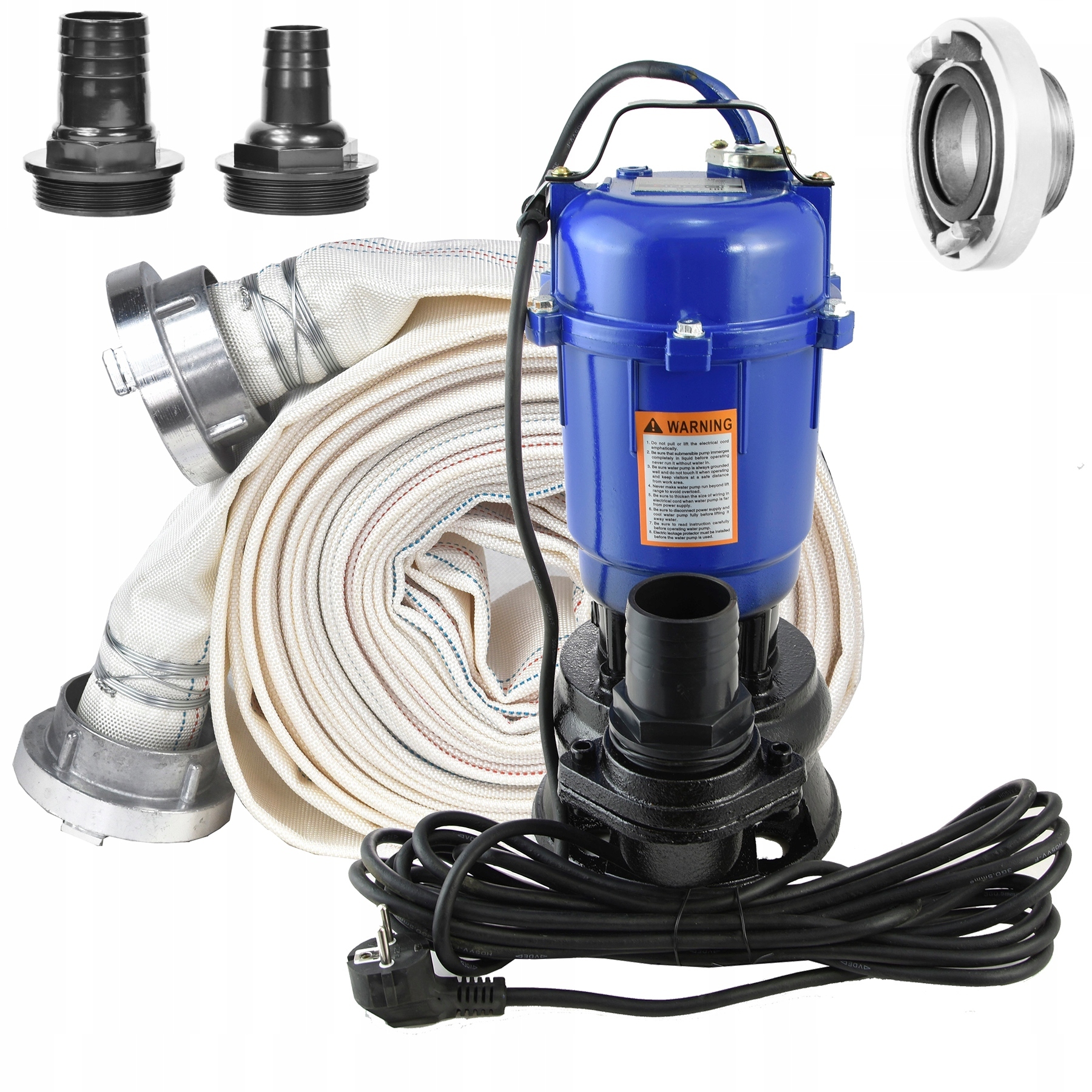 Pompa Wody Czystej Szamba Brudnej Z Rozdrabniaczem Zatapialna Wąż 20M 750W