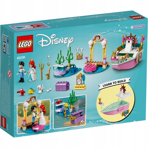 LEGO DISNEY 43191 ŚWIĄTECZNA ŁÓDŻ ARIELIKI Marka LEGO