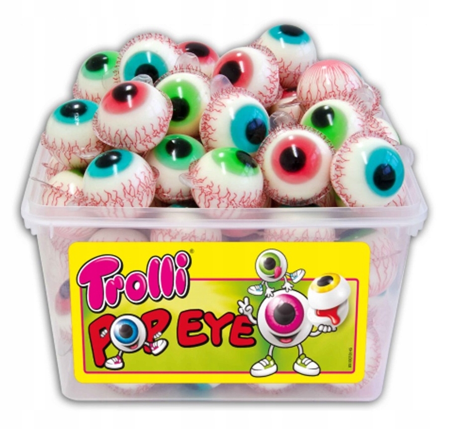 Trolli Żelki owocowe Oczy Pop Eye nadziewane 1128 g