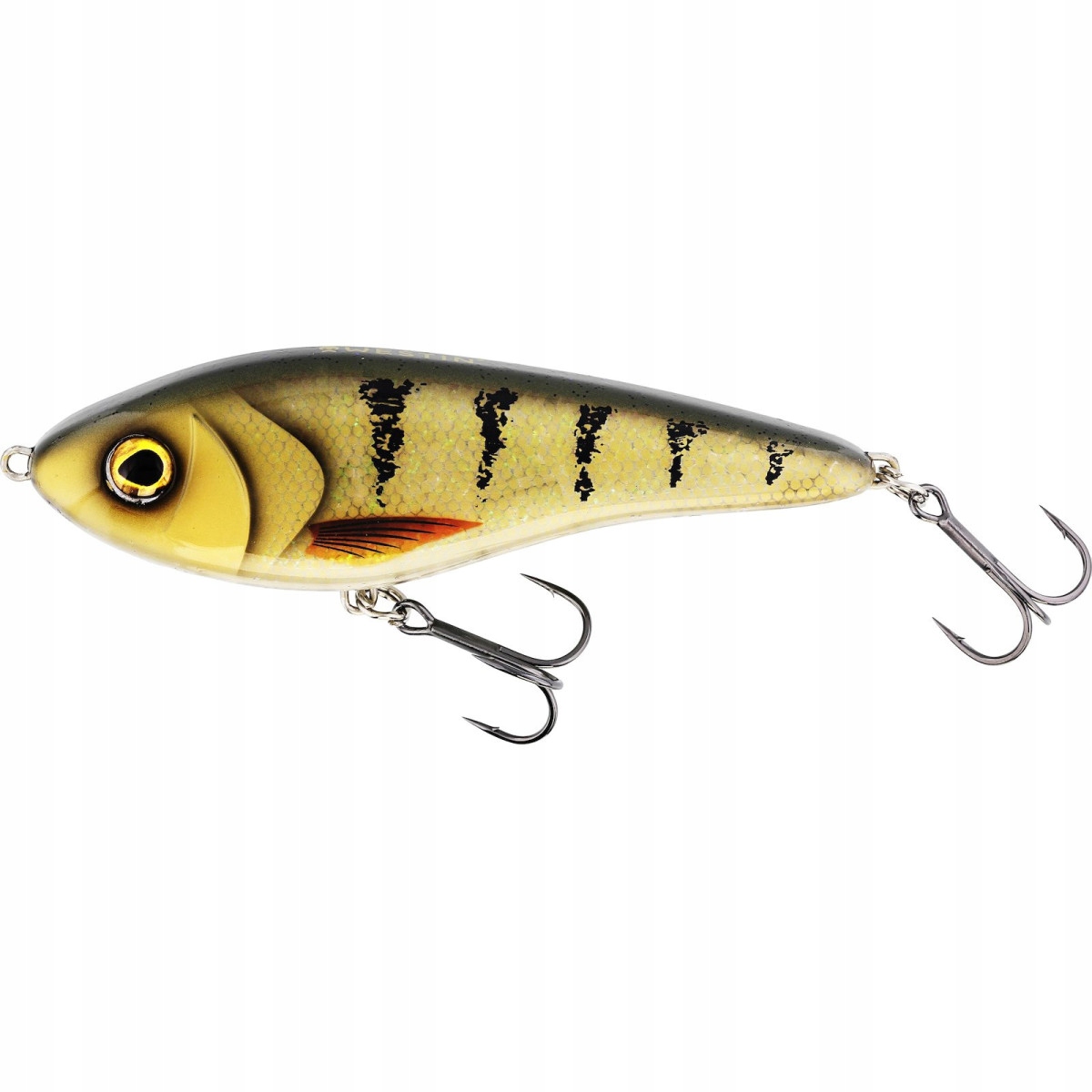 Wobler Westin Jerk 14cm Suspending 3D Amber Perch