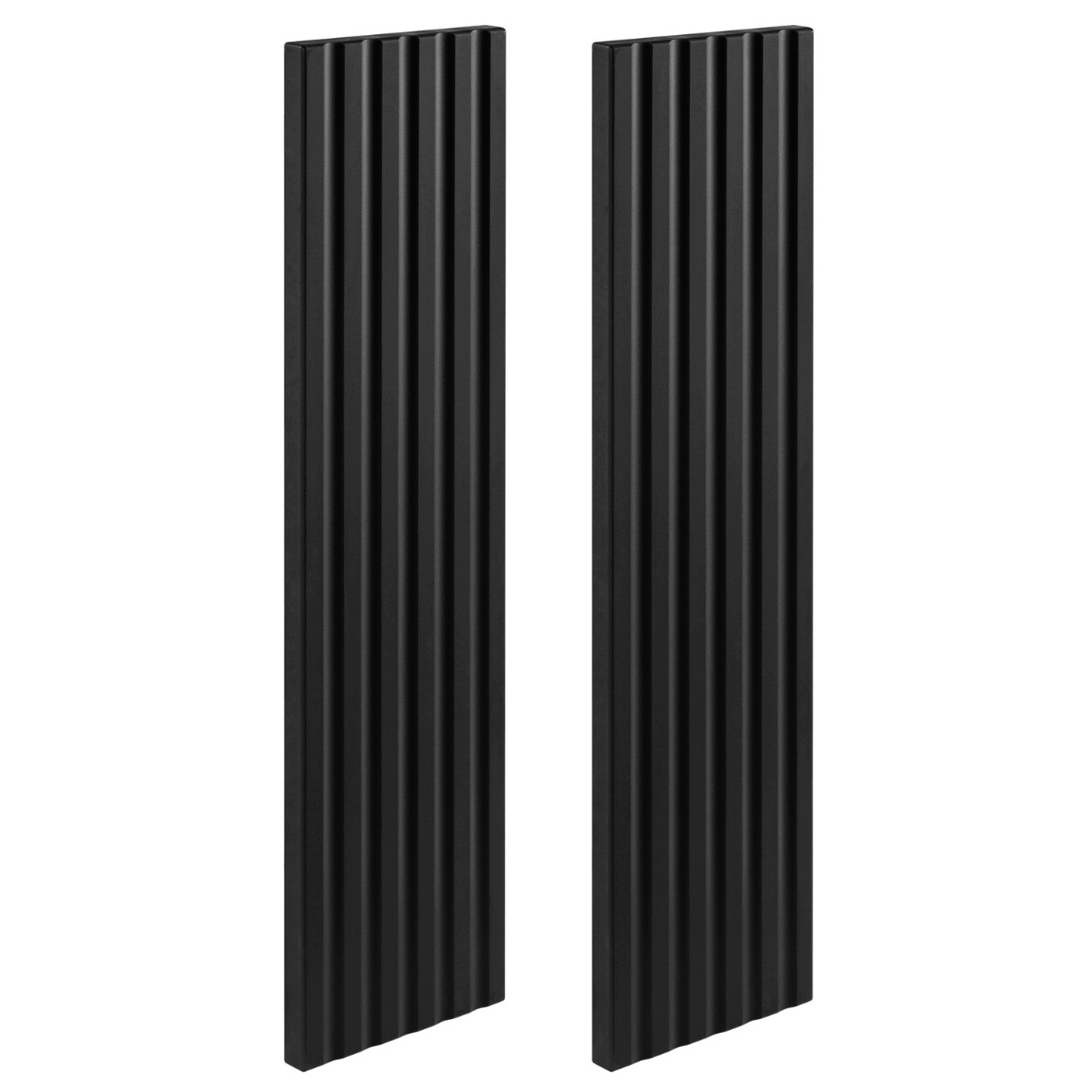 Boční panel pro skříňku se zrcadlem Koupelnový dekorativní černý Mdf