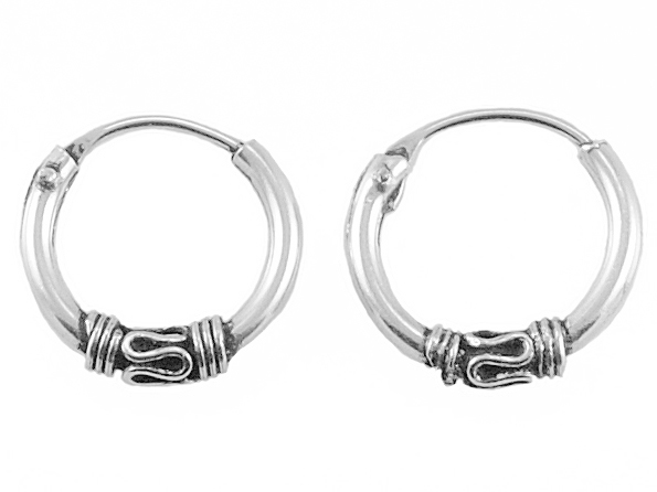 

Versil kolczyki koła kółka ozdobne 10mm srebro 925