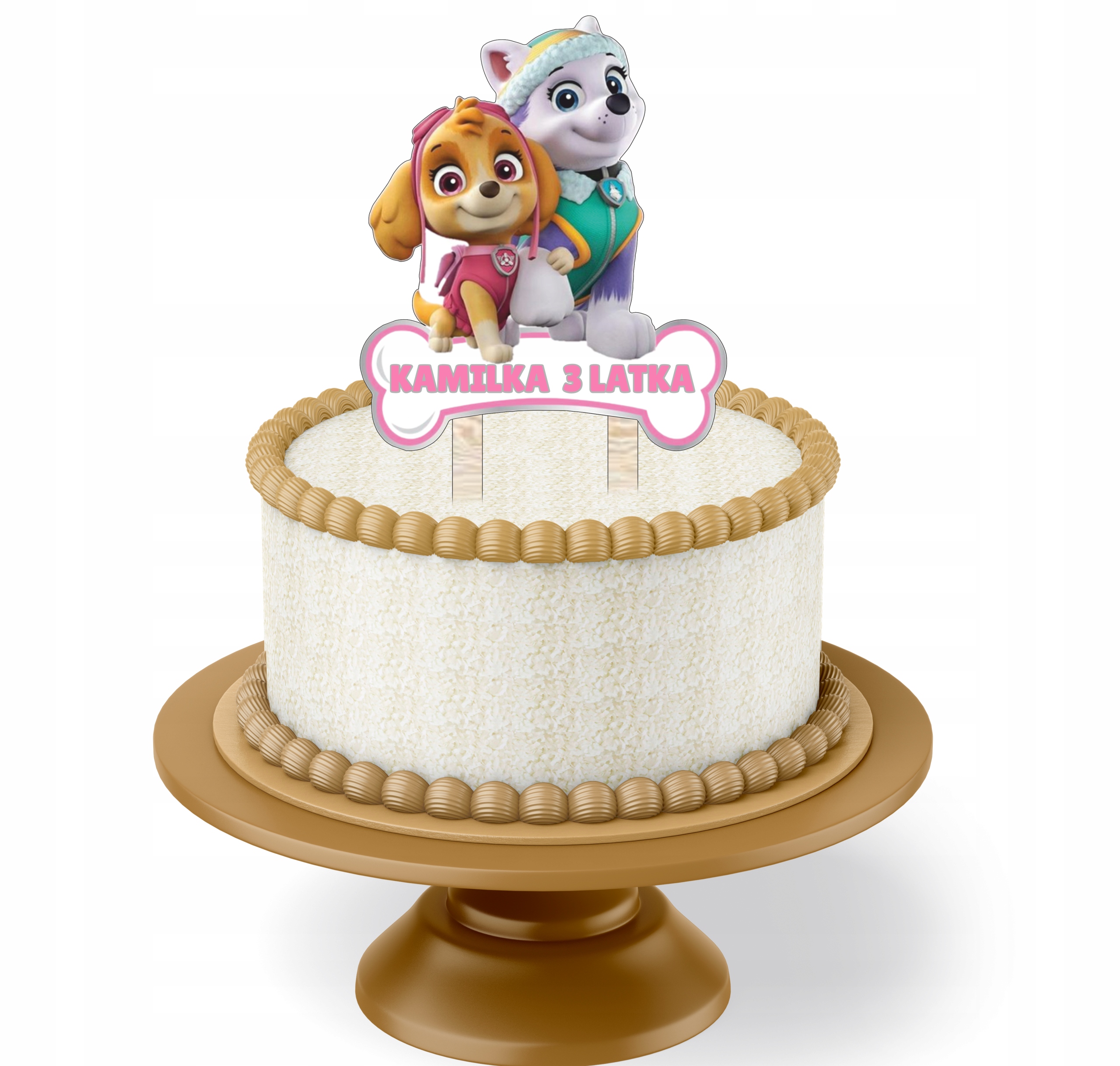 

Topper Na Tort Kolorowy Paw Patrol Sky I Everest