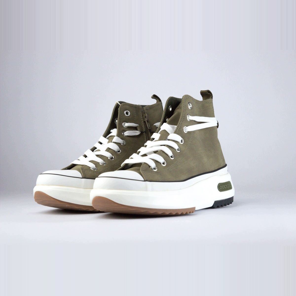 Dockers by Gerli Dámské vysoké tenisky na khaki platformě, velikost 38