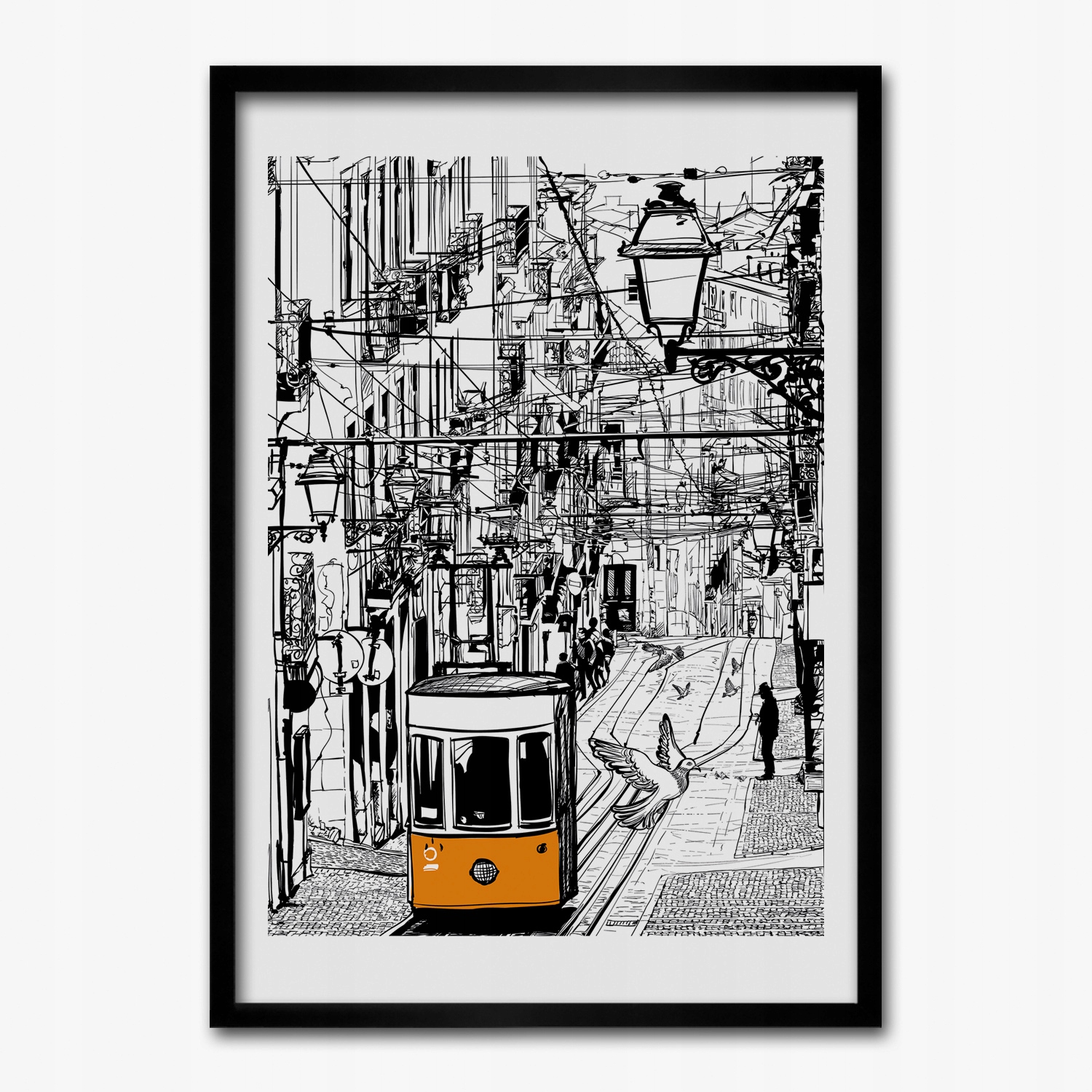 

Obraz w ramie na ścianę Lizbona tramwaj 50x70 cm