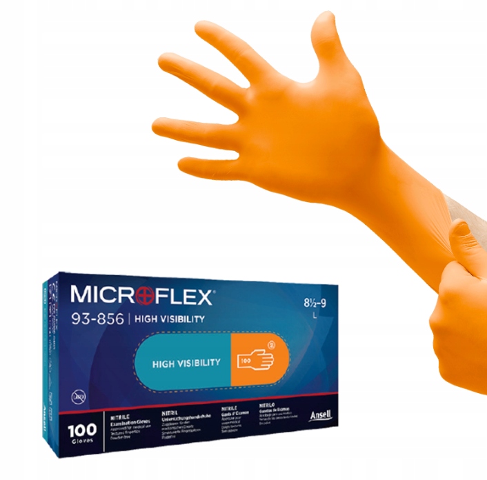 

Ansell 93-856 Microflex rękawice Nitrylowe moto M