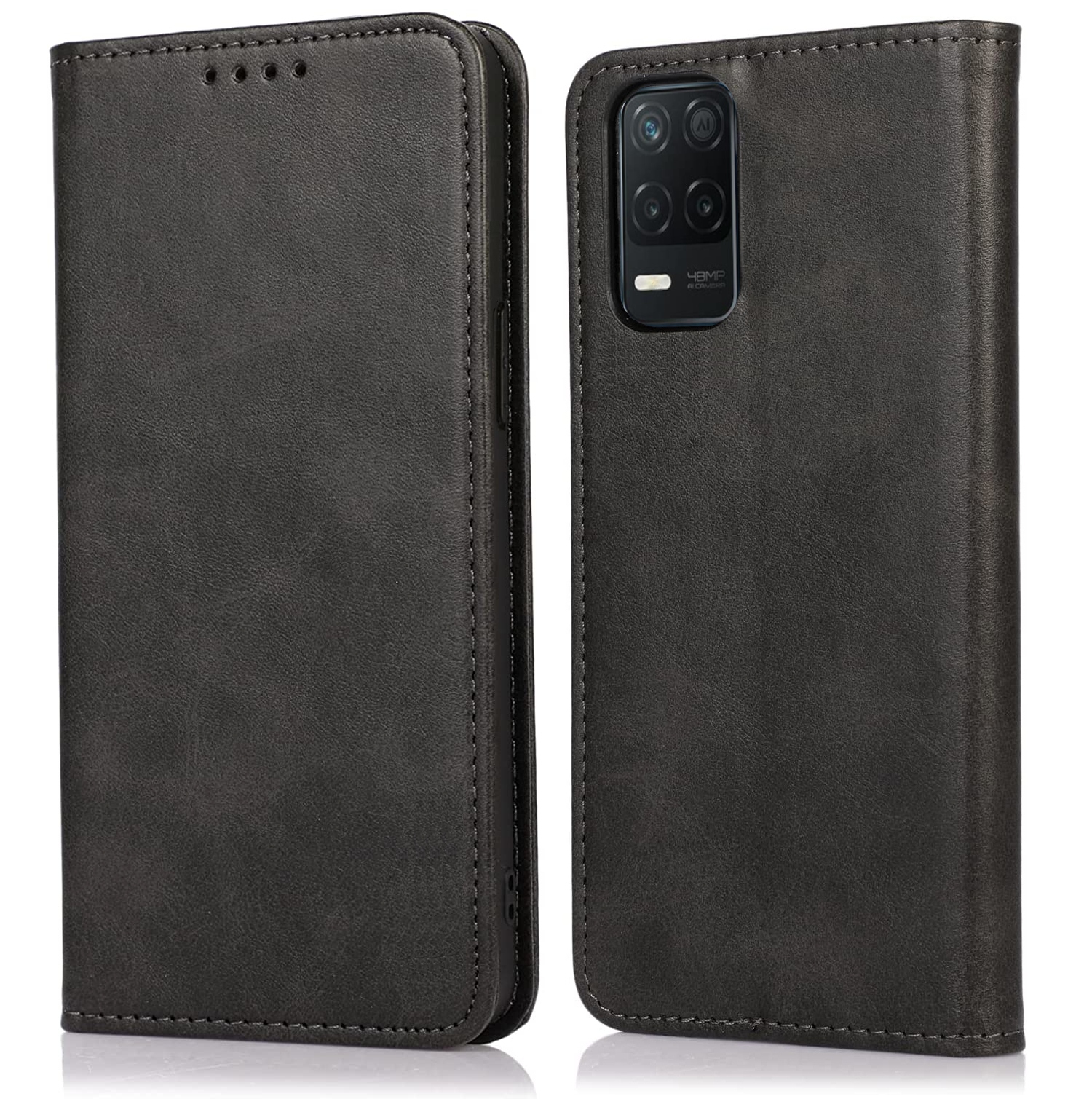 

Etui Skórzane Magnet do Realme 8 5G Szkło