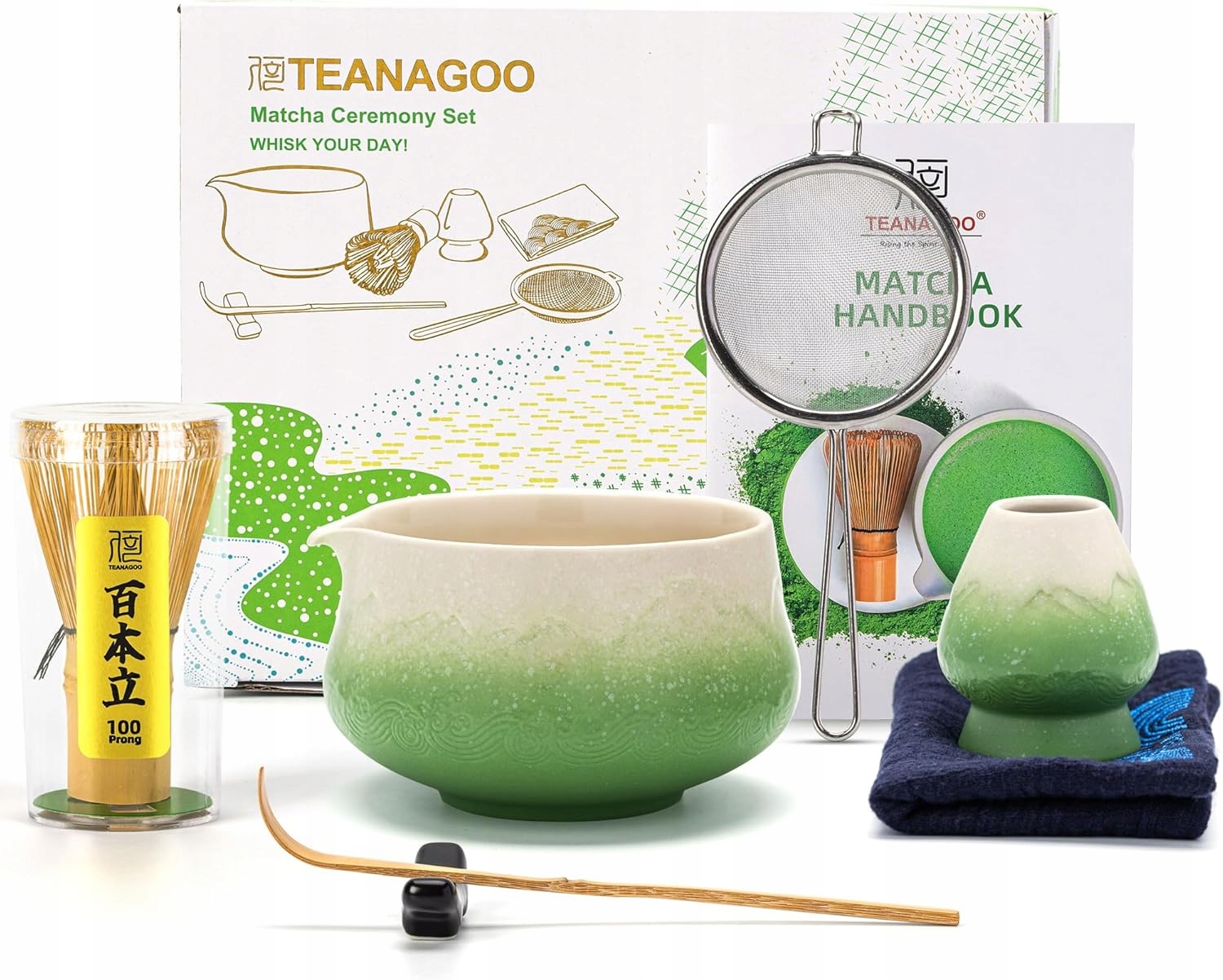 Sada Šlehacích Metliček Matcha Kompletní Dárek Pro Milovníka Matchy