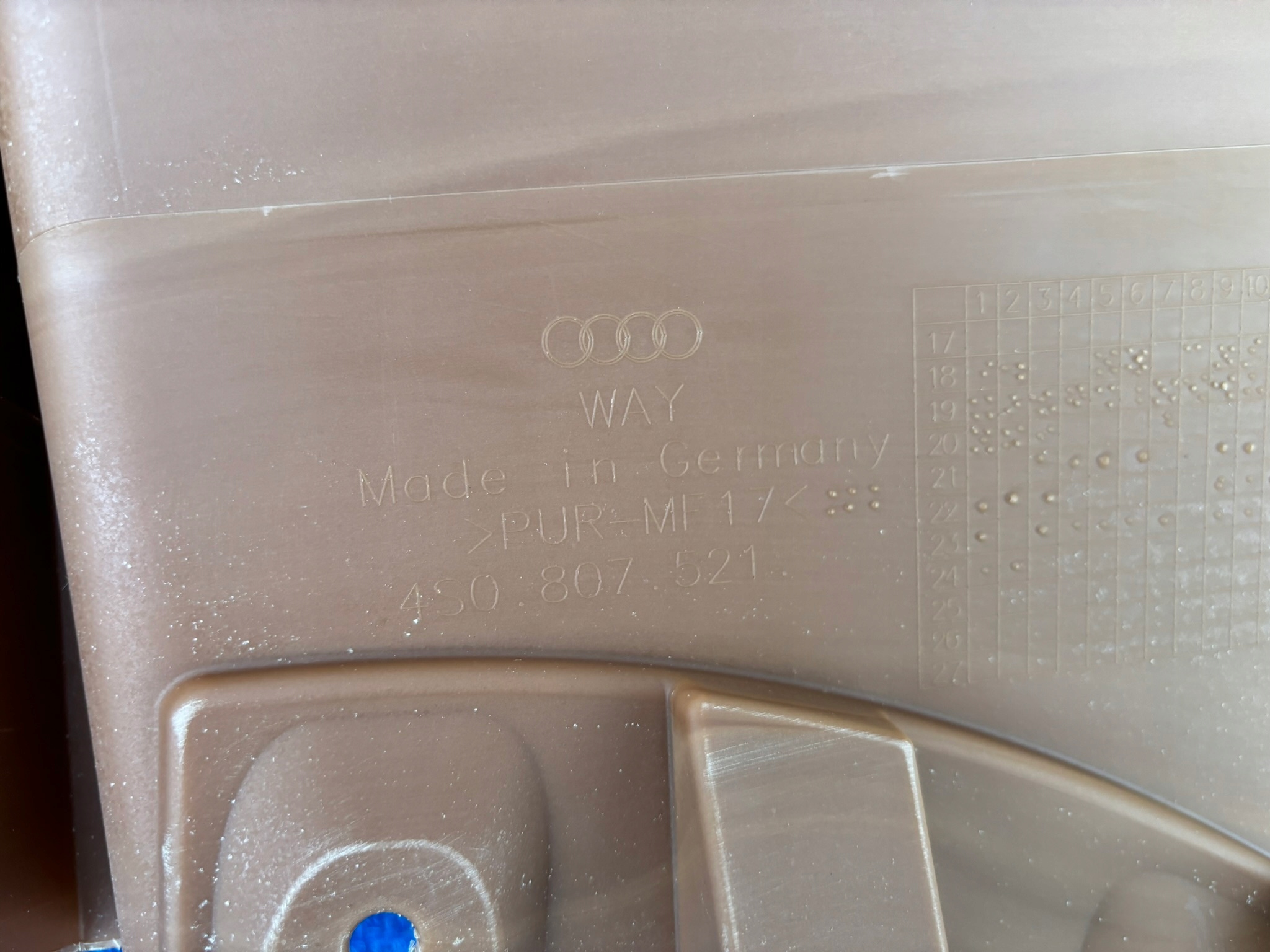 AUDI R8 4S FL LIFT NEUF SPOILER PARE CHOC ARRIÈRE DIFFUSEUR 4S0807521 MSK60