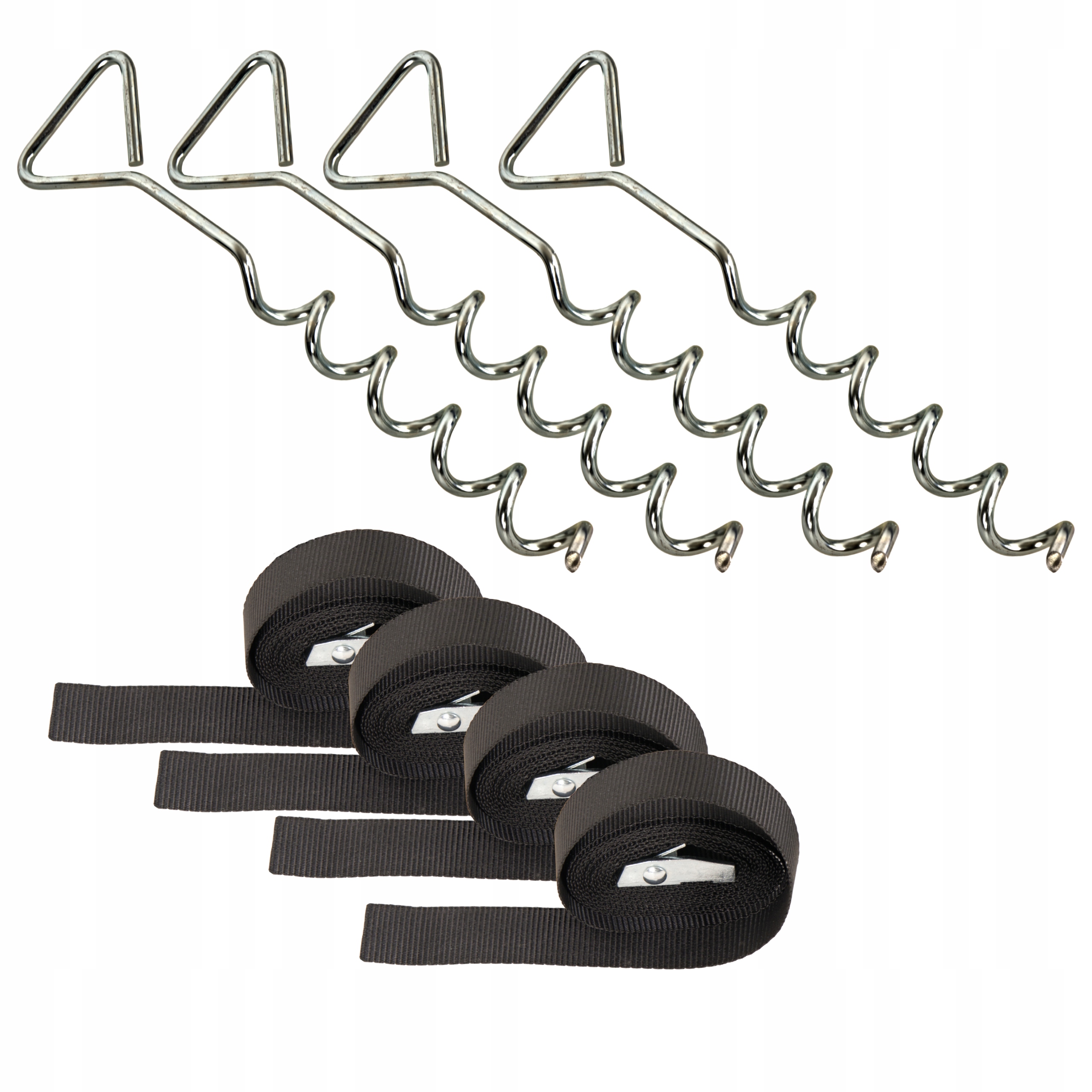 Kotwy do trampolin ogrodowych 4 sztuki THUNDER