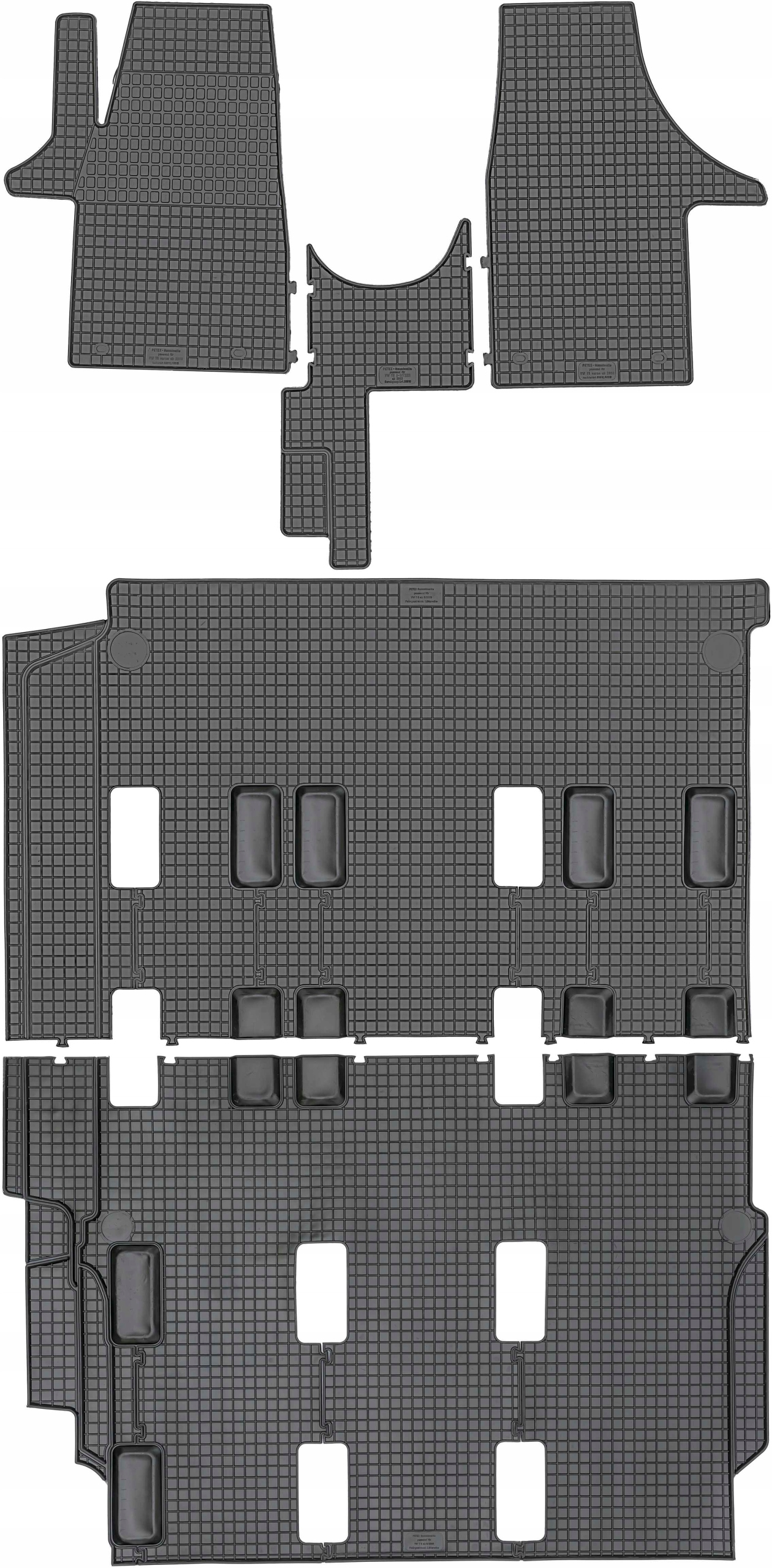 VW Transporter T5 Van 2003-2015 Dywaniki gumowe