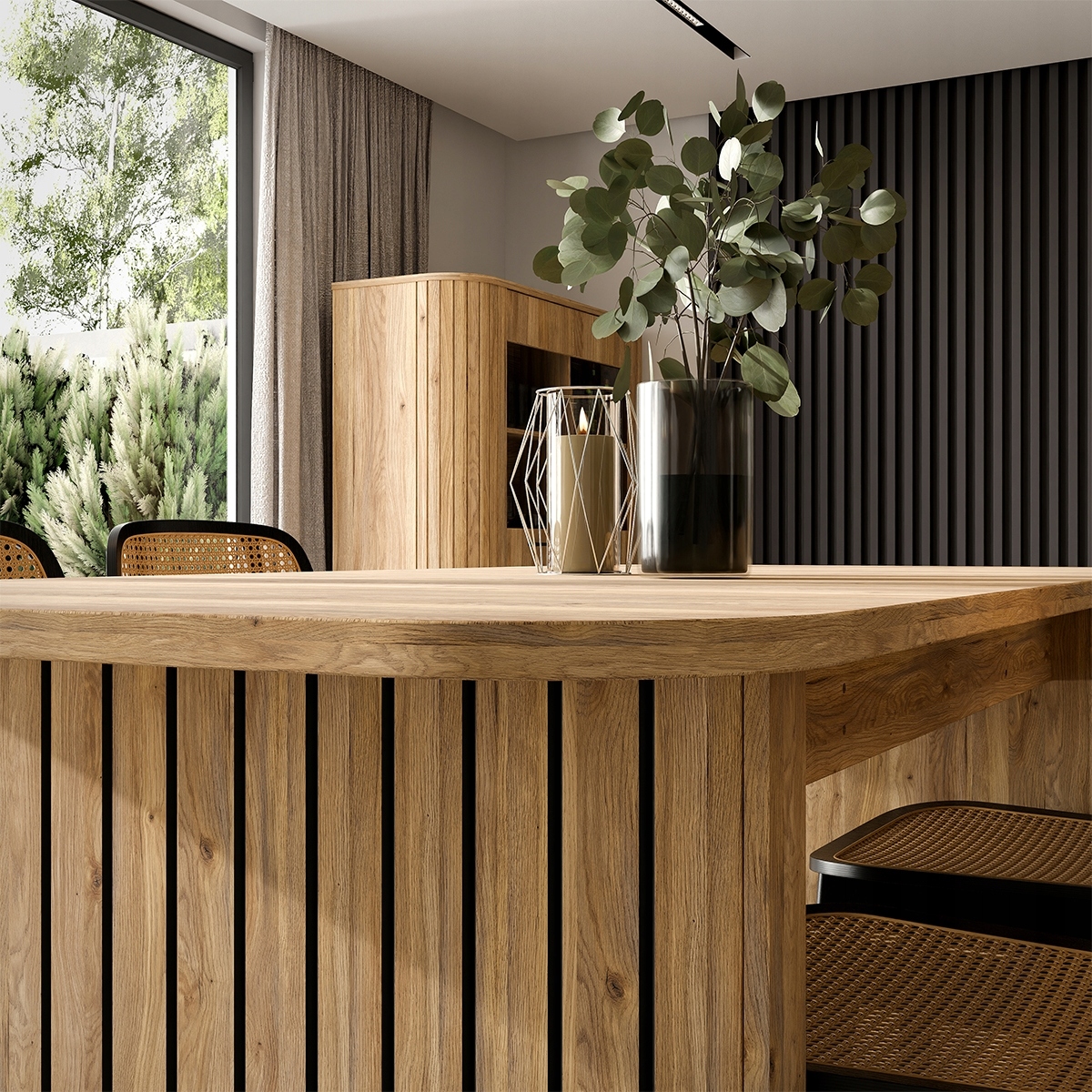 Stół rozkładany 180 - 230 cm FORMSWIFT TBLT7128 - owalny blat / FORTE Kształt blatu owalny