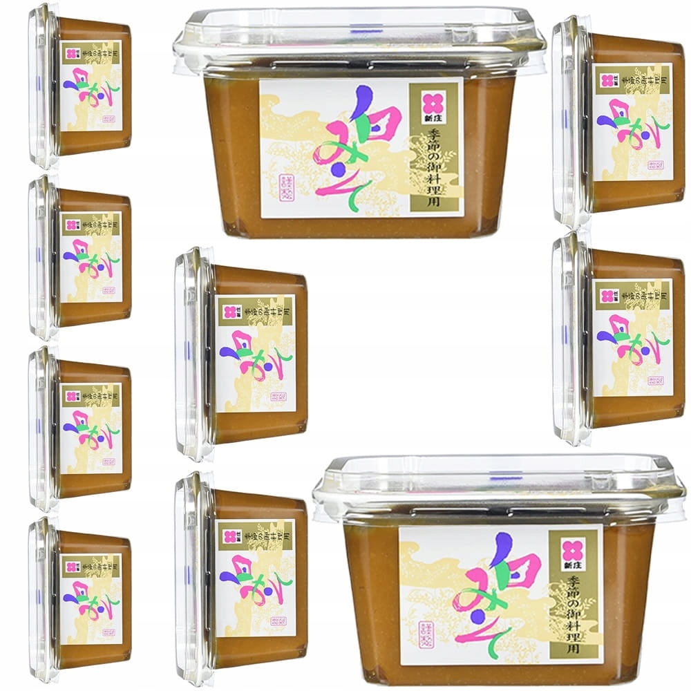 10x Pasta Do Japońskiej Zupy Shiro Miso Jasna White Paste 300g Shinjyo Miso