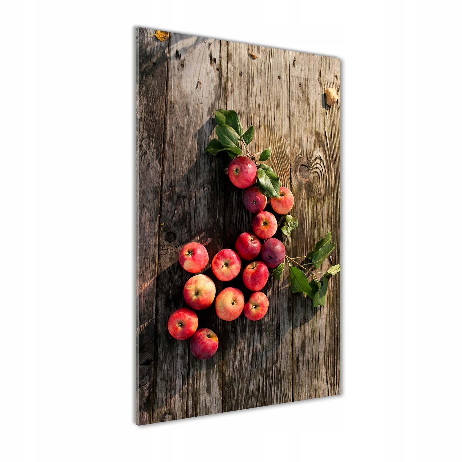 

Foto obraz szkło akrylowe Jabłka na stole 50x100cm