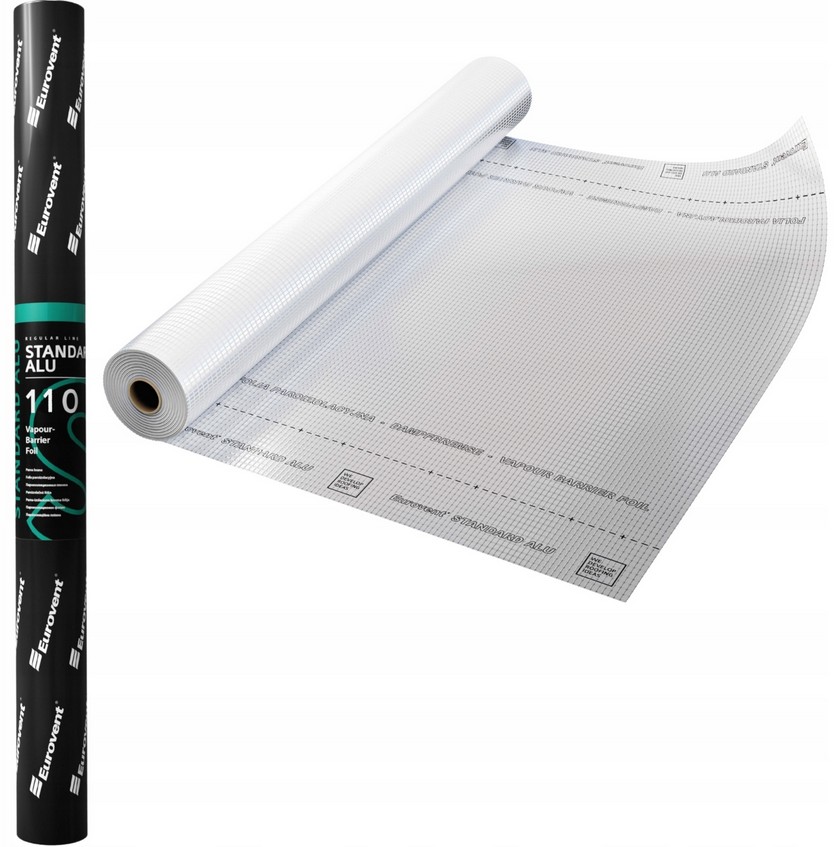 Fólie Paroizolační Aluminiová Paroizolace Eurovent Alu X 110 g 37,5 m²