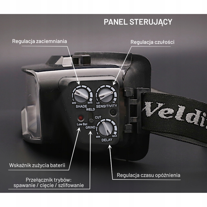 GOGLE SPAWALNICZE MASKA SPAWALNICZA SAMOŚCIEMNIAJĄCA DO SPAWANIA Marka inna