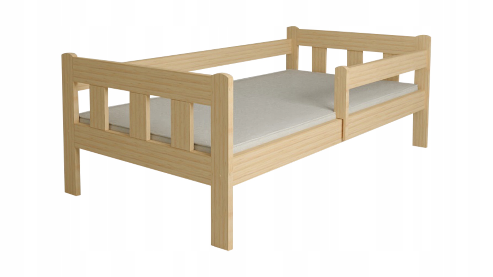 ŁÓŻKO DZIECIĘCE MAJA SOSNA 80X160 + STELAŻ DREWNIANY