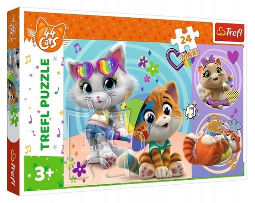 

Puzzle 24 Maxi Wesołe Kotki 44 Koty Trefl 14350