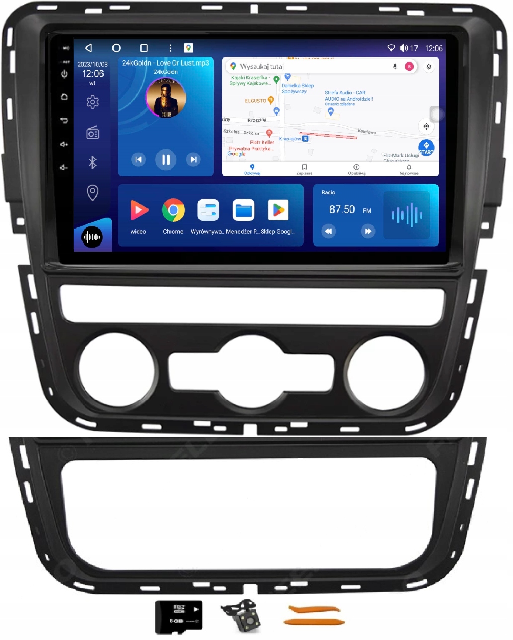 Rádio Android Navigácia VQ230 Qled Carplay Lte 4G Gps Vw Passat 7 B7 11-15