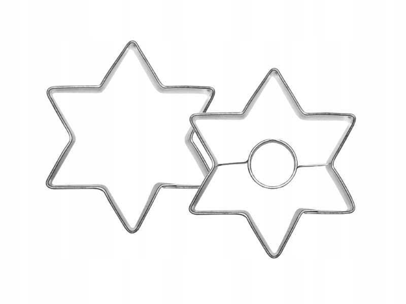 

Foremki gwiazdki 4,1 cm gwiazdka zestaw 2 szt.