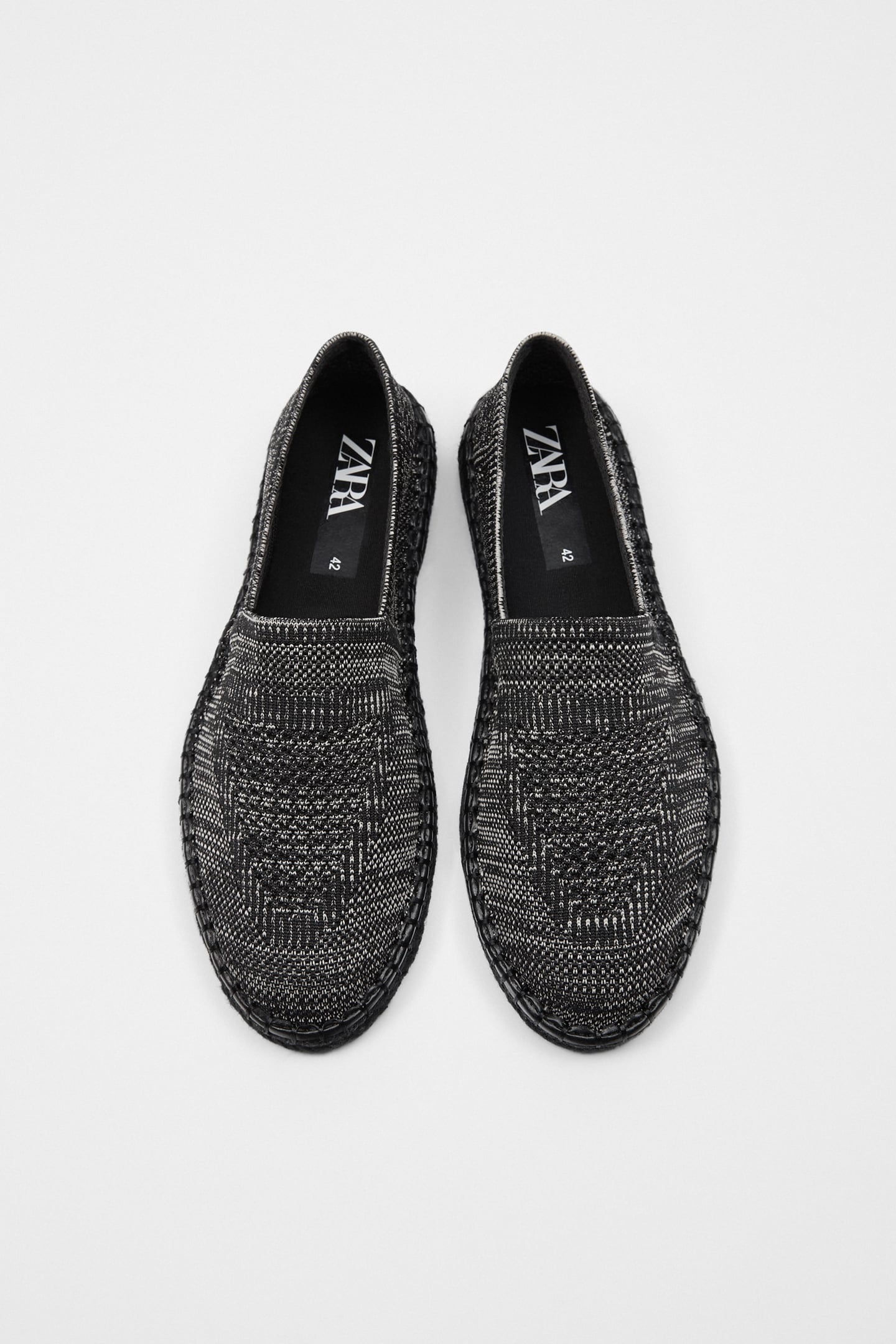 ZARA SZARE BUTY ESPADRYLE Z JUTOWA PODESZWA 39 Długość wkładki 25.4 cm