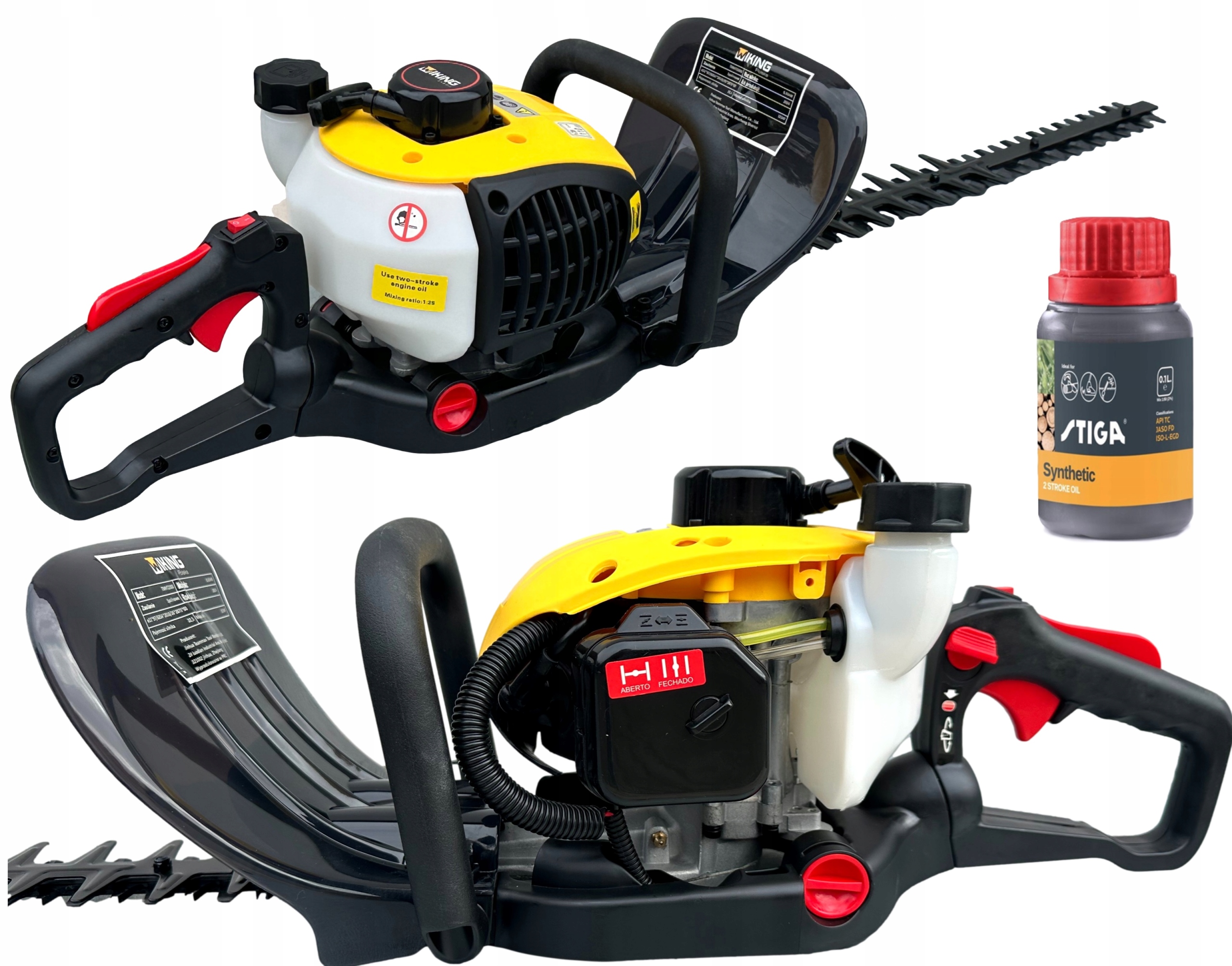 Nożyce Spalinowe Do Żywopłotu sekator 60cm Obrotowy uchwyt olej Stiga