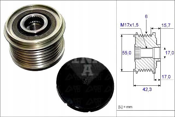 Ina Řemenice Alternátoru Renault Ina