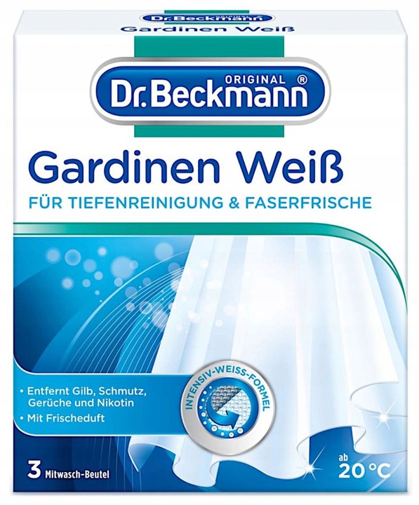 

Dr Beckmann sól do prania firan w saszetkach 3x40g