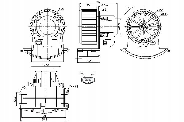 Nissens Ventilátor Vw Multivan Mk V 2.0 T