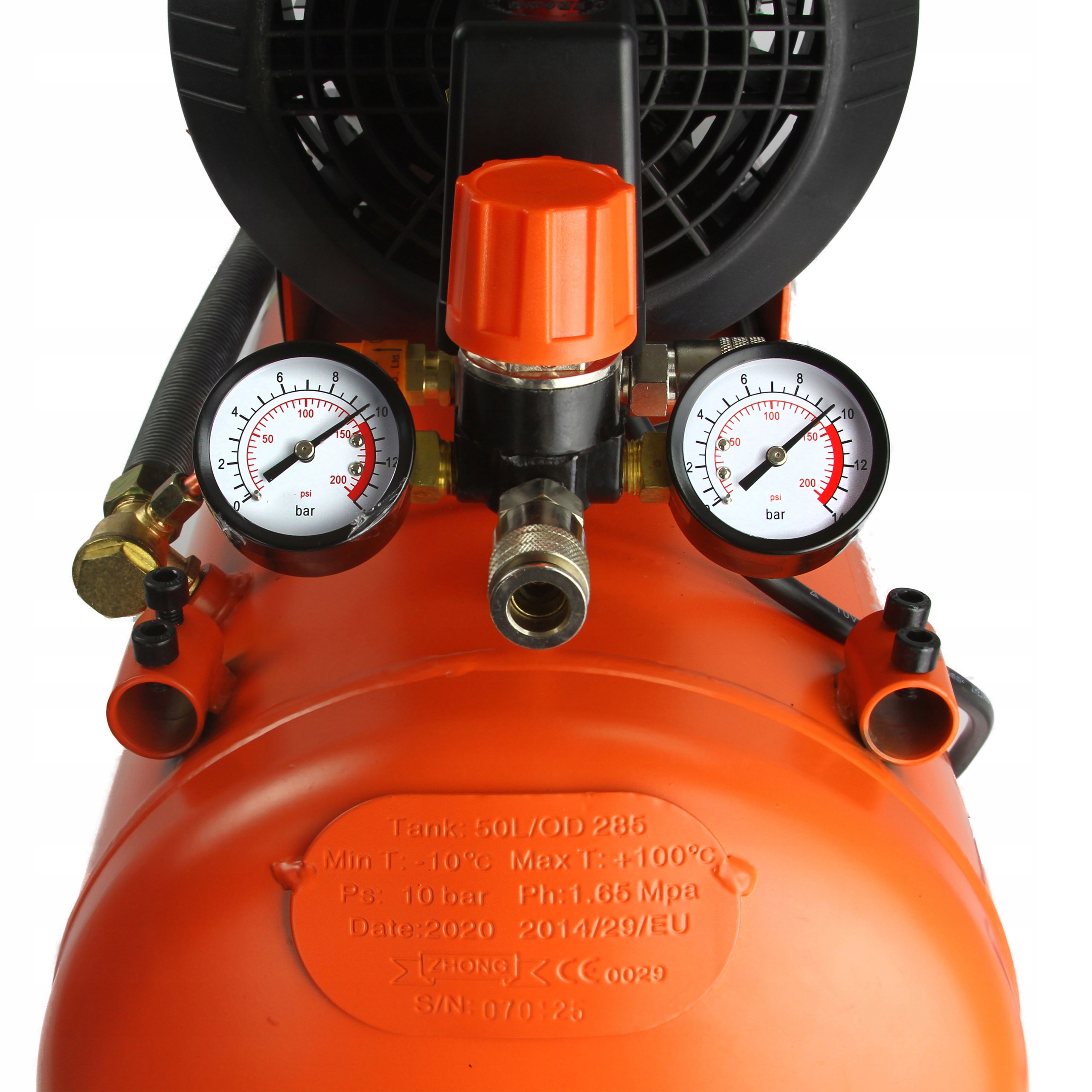 KOMPRESOR OLEJOWY SPRĘŻARKA BJC 50L 3 HP 2tłoki 10BAR ZESTAW Model FIXEM