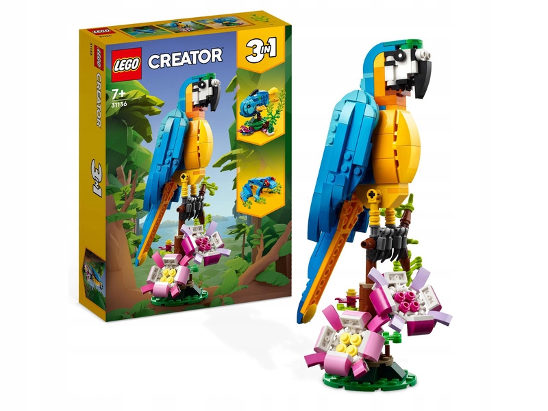 

Lego Creator 3w1 Egzotyczna papuga 31136