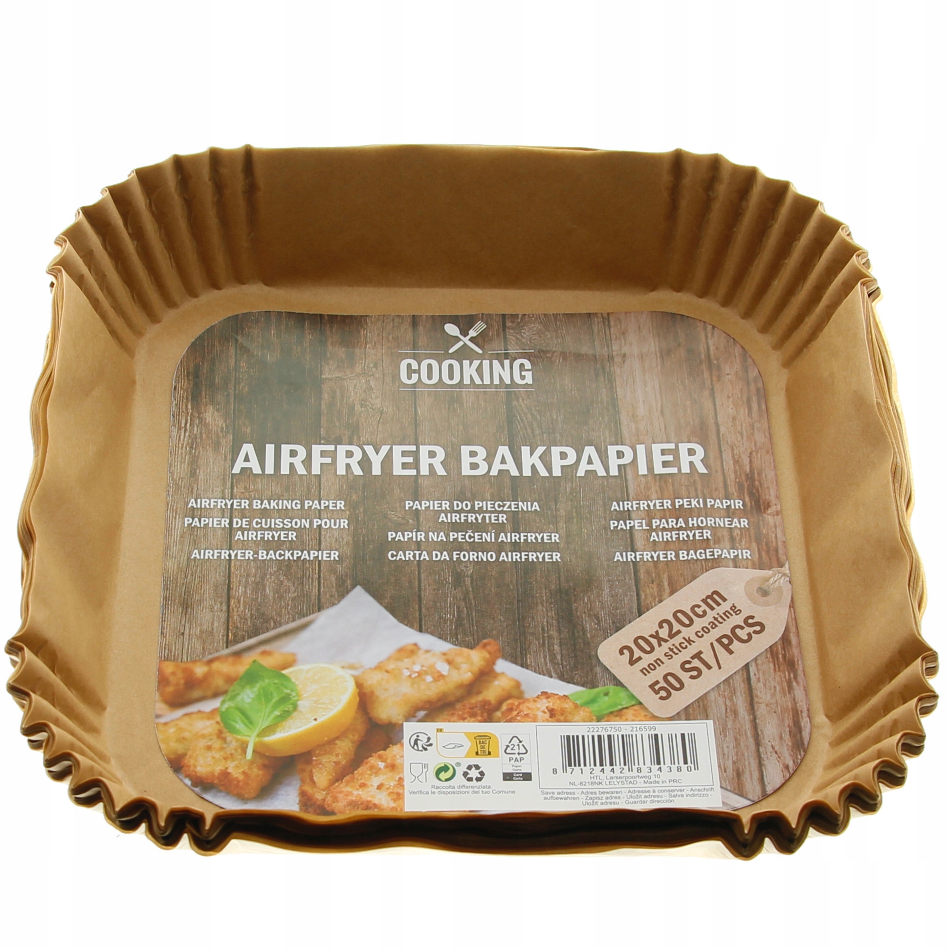 WKŁADKI DO PIECZENIA W FRYTKOWNICY BEZTŁUSZCZOWEJ PAPIEROWE FOREMKI 100 SZT Rodzaj papier do pieczenia