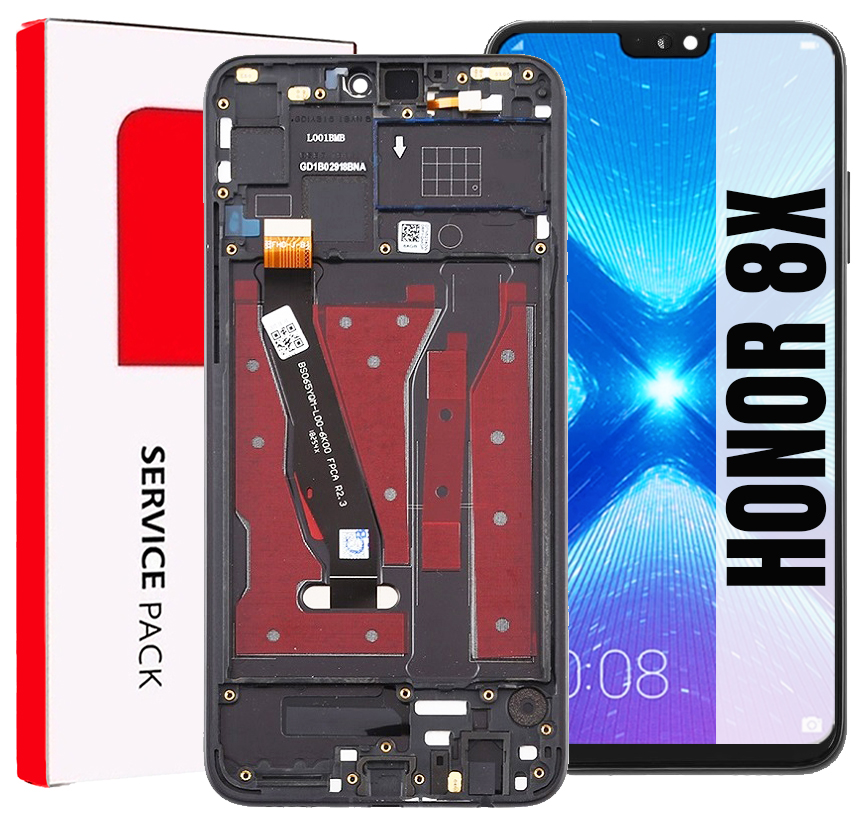 Displej Pro Honor 8X Originální LCD Obrazovka Rámeček